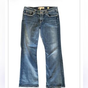 BKE Wendi distressed boot cut blue jeans 
31 x 29.5